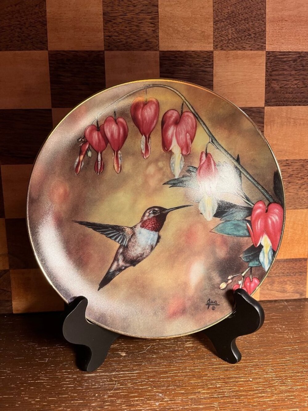 Hamilton Sunlit Waltz Hummingbird Decorative Plate A1001